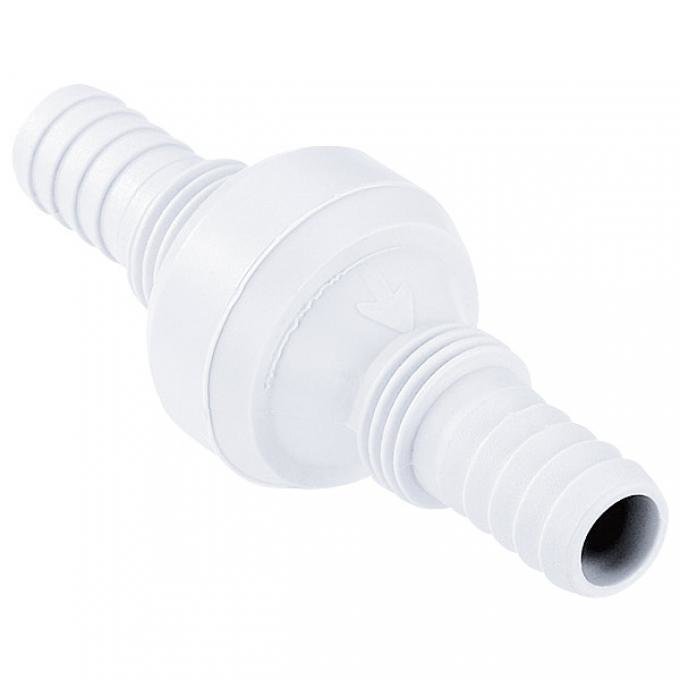 Válvula antirretorno Comet para tuberías de agua de caravanas de 10–13 mm