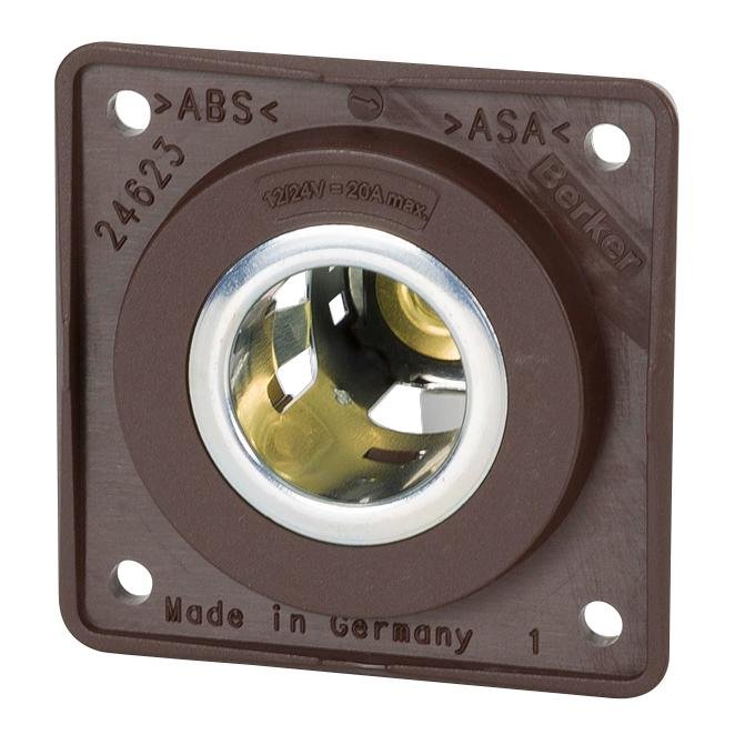 Toma de corriente 12 V marrón