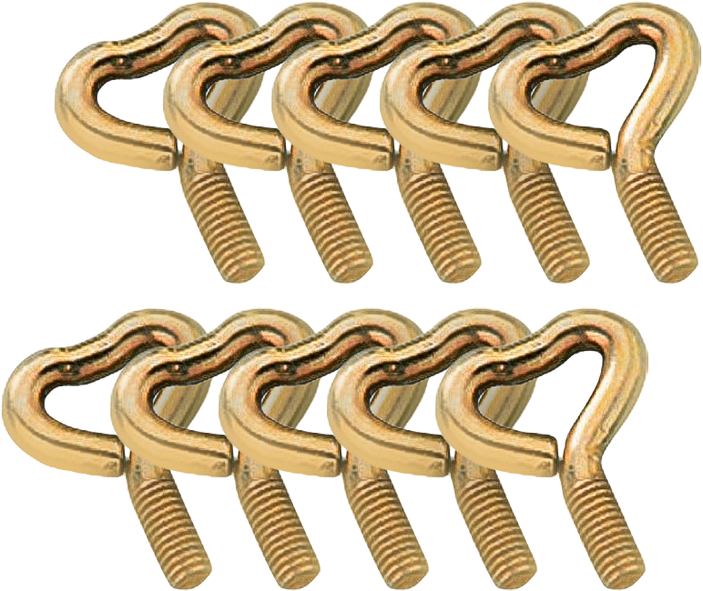 Pack de 10 tornillos de corazón M 6 dorado Berger