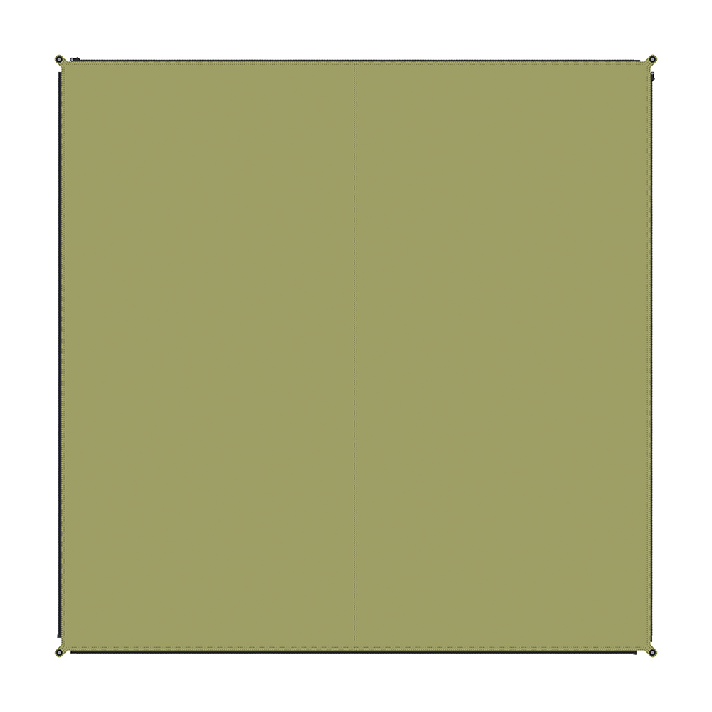 Alfombra conectable doblada Alfombra Zip 250 x 250 cm Moose