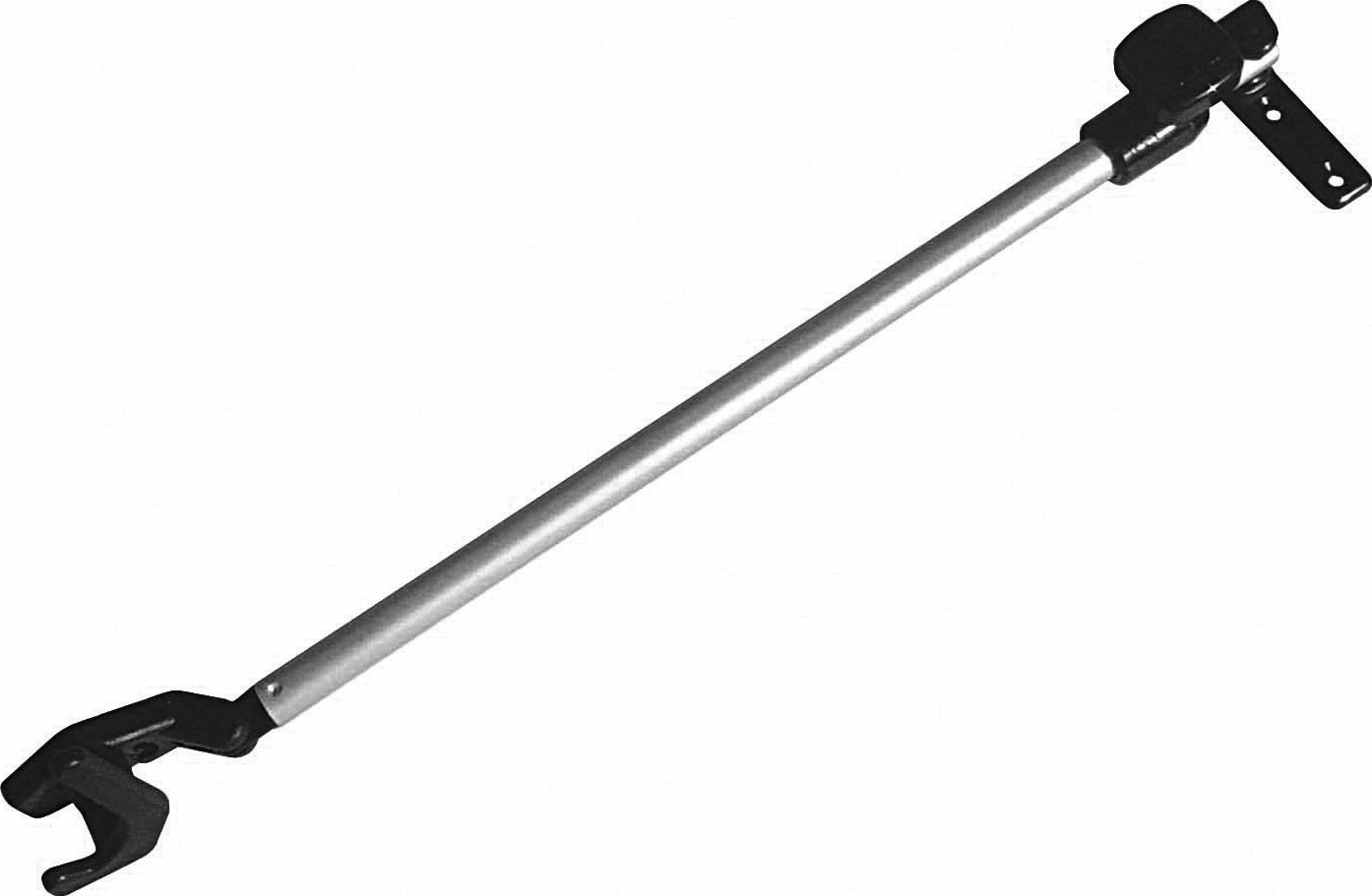 Brazo para ventanas tubular automático, de plástico sin escalonamientos a la derecha 30 cm Polyplastic