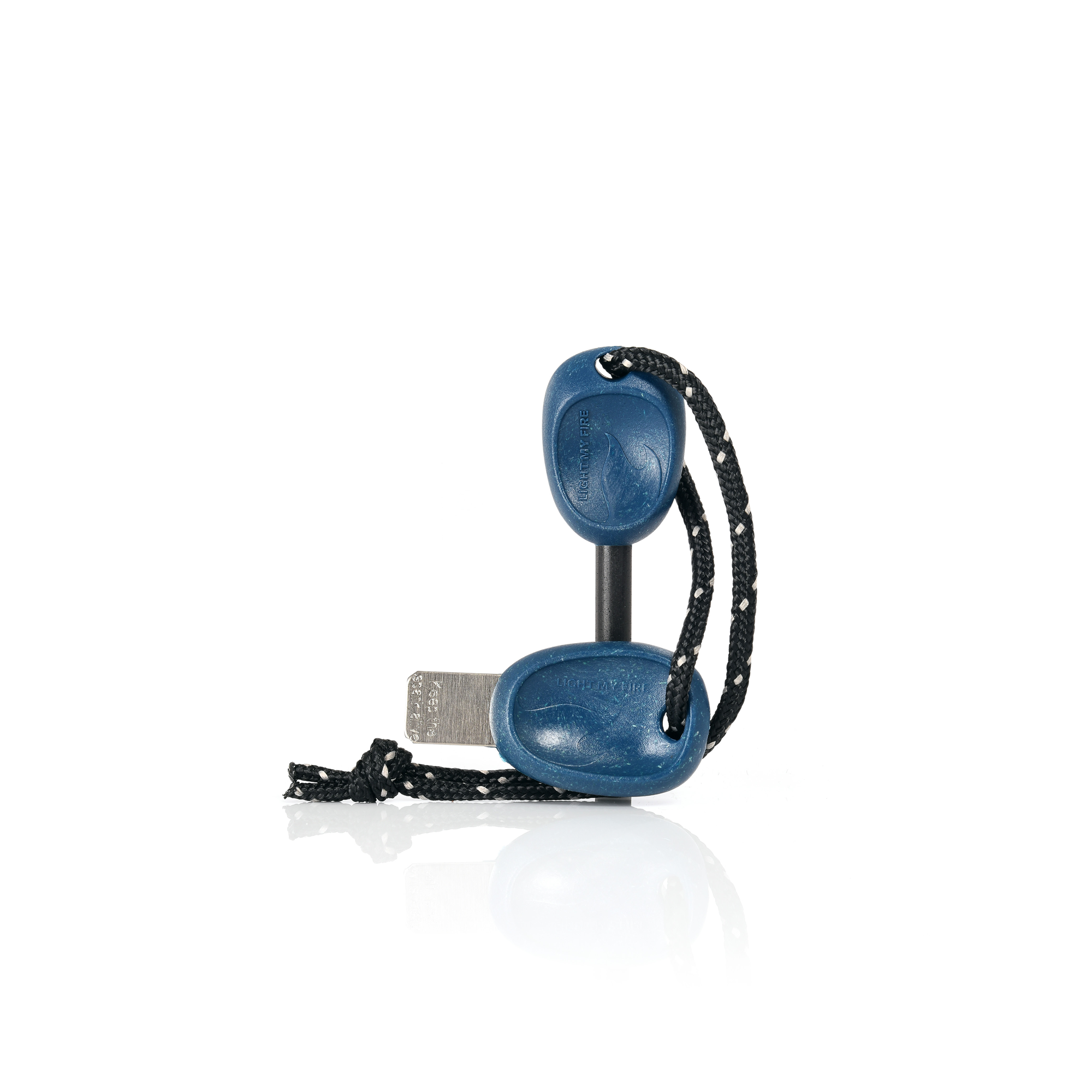 Encendedor de chispa de ferrocerio con silbato azul turquesa scout 2in1 Swedish FireSteel Light My Fire